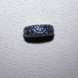 Pandora Silver Charm with Blue Stones